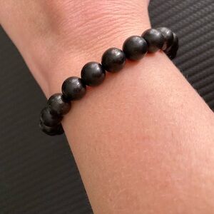Black Beaded Shungite Bracelet